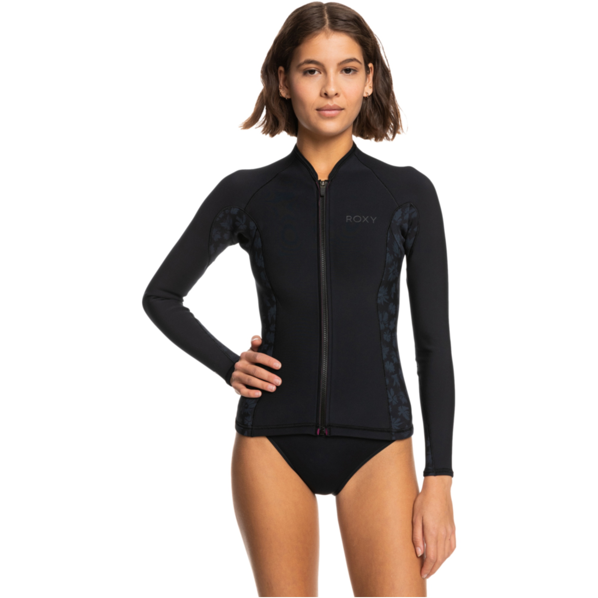 2026 Roxy Dames 1mm Swell Series Wetsuit Jacket ERJW803030 - Black